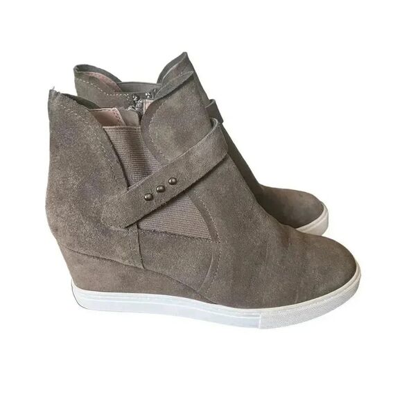 Linea Paolo Brown‎ Women Wedge Bootie Size 6M - Picture 3 of 10